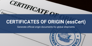 Certificates of Origin (essCert)
