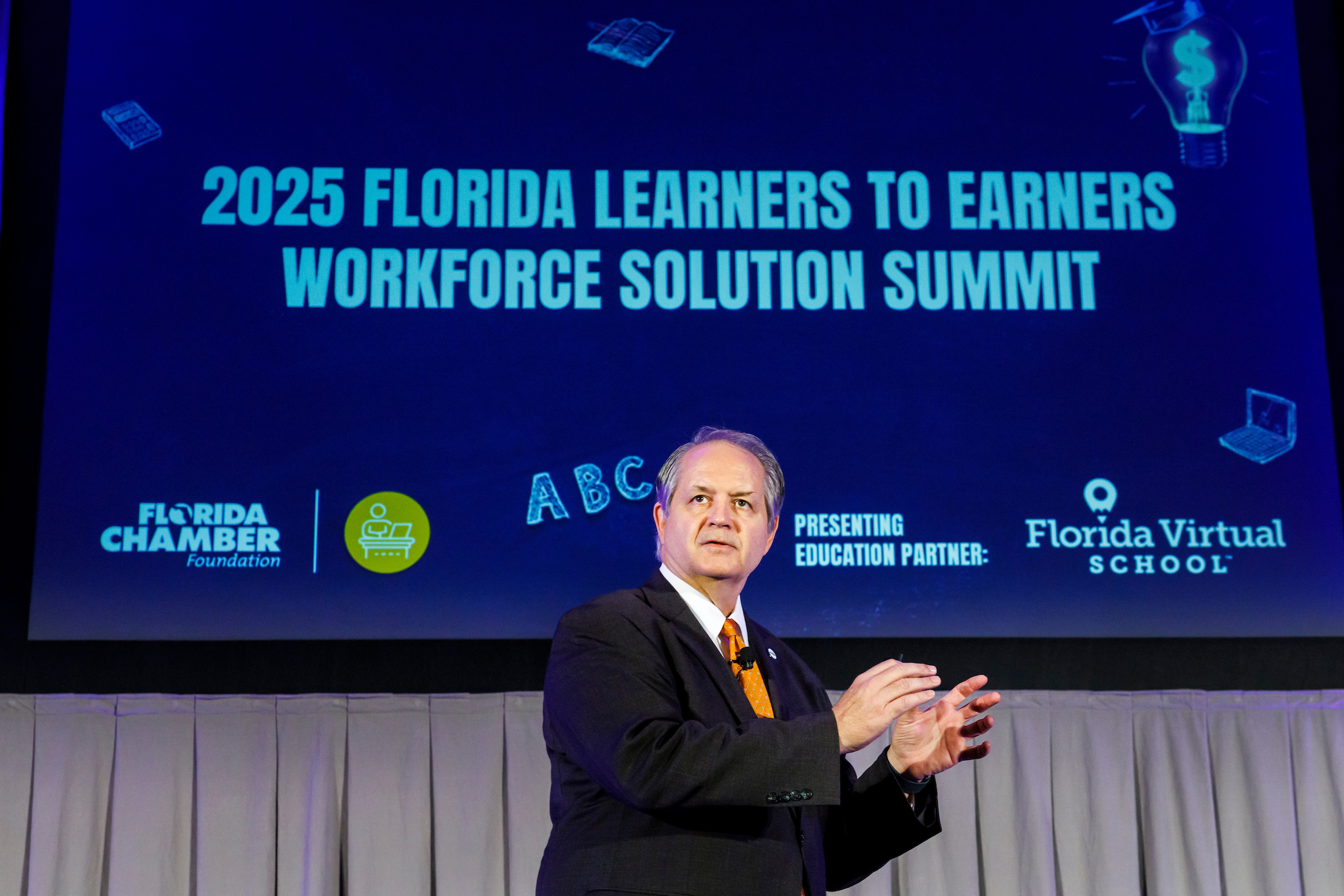 TAMPA, FLA. 06/24/25-During the Florida Chamber Foundation’s 2025 Florida Learners to Earners Workforce Solution Summit, Tuesday in Tampa.

COLIN HACKLEY PHOTO