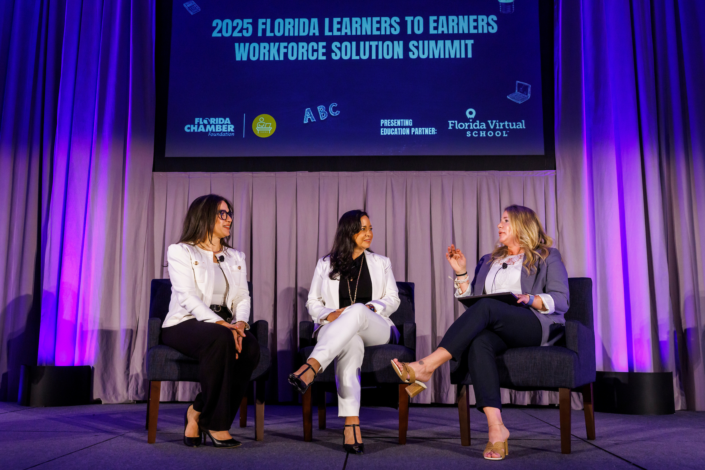 TAMPA, FLA. 06/24/25-During the Florida Chamber Foundation’s 2025 Florida Learners to Earners Workforce Solution Summit, Tuesday in Tampa.

COLIN HACKLEY PHOTO