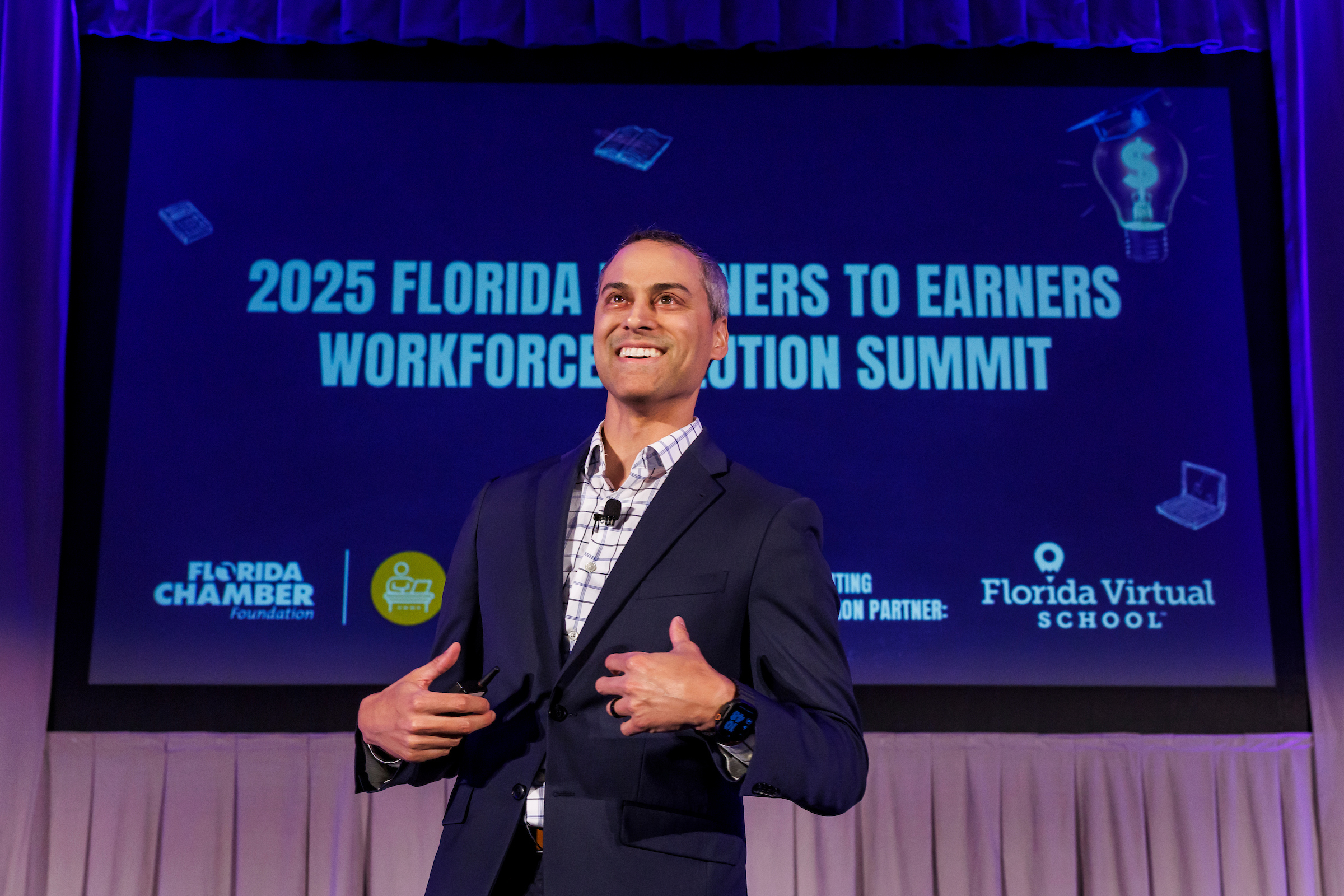 TAMPA, FLA. 06/24/25-During the Florida Chamber Foundation’s 2025 Florida Learners to Earners Workforce Solution Summit, Tuesday in Tampa.

COLIN HACKLEY PHOTO