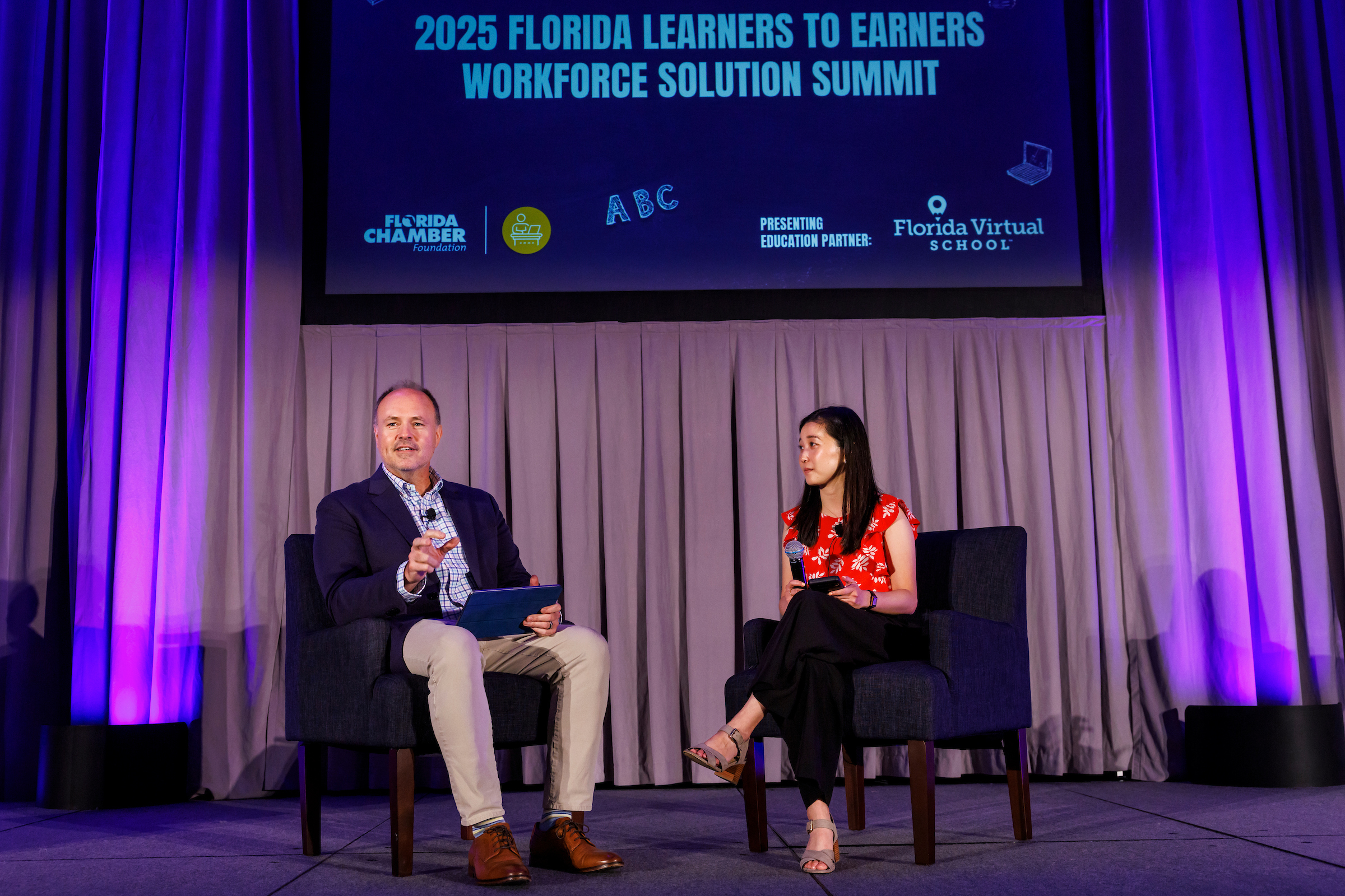 TAMPA, FLA. 06/24/25-During the Florida Chamber Foundation’s 2025 Florida Learners to Earners Workforce Solution Summit, Tuesday in Tampa.

COLIN HACKLEY PHOTO