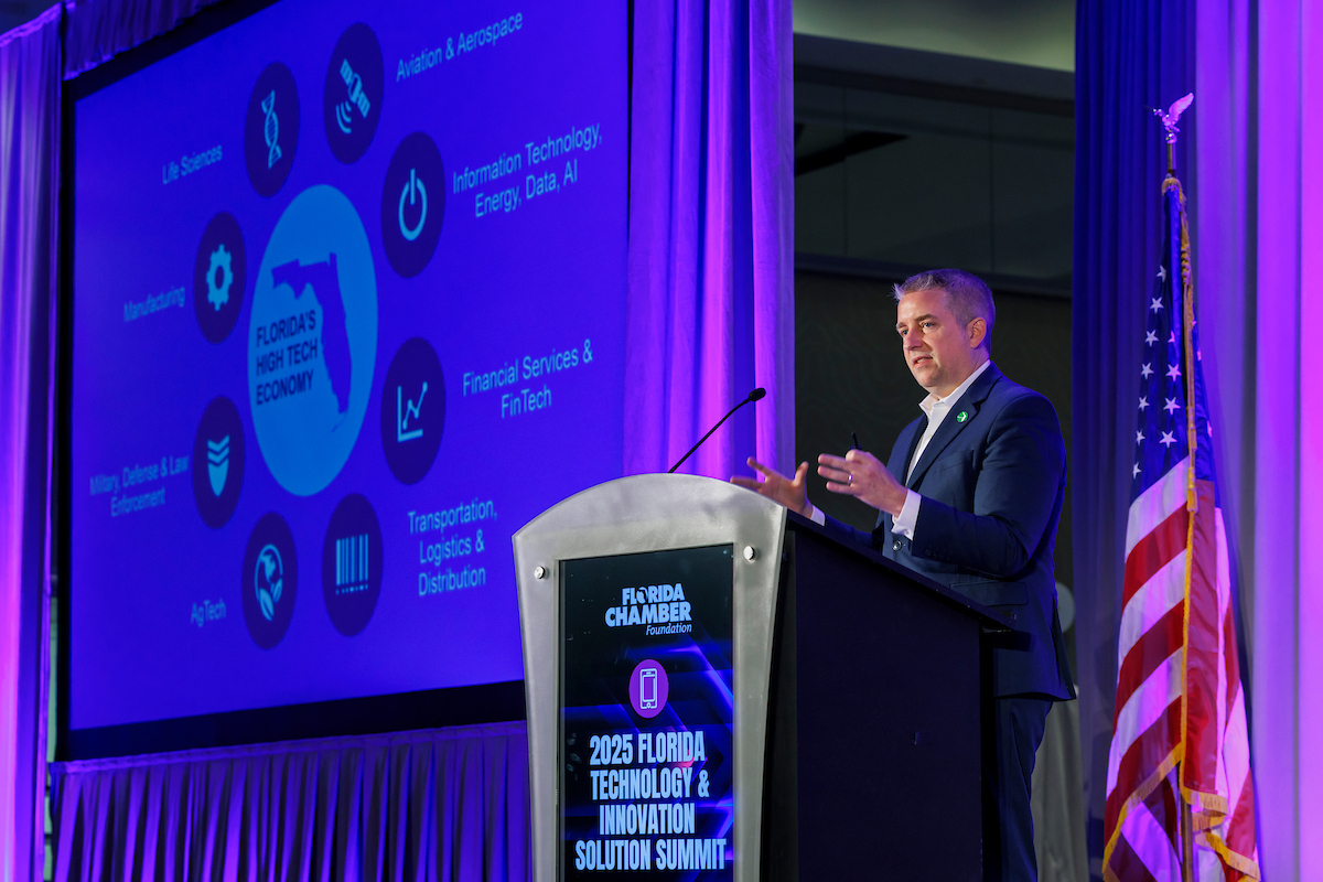 TAMPA, FLA. 8/12/25-During the Florida Chamber Foundation’s 2025 Florida Technology & Innovation Solution Summit in Tampa.

COLIN HACKLEY PHOTO
