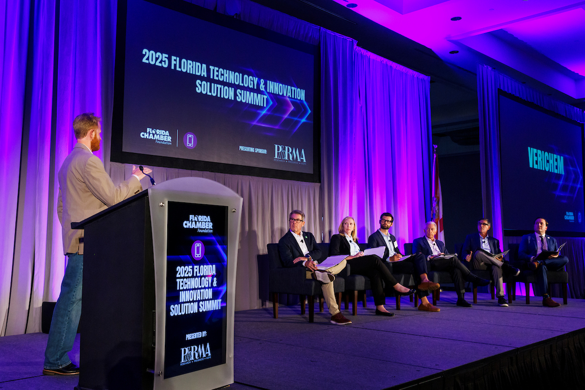 TAMPA, FLA. 8/12/25-During the Florida Chamber Foundation’s 2025 Florida Technology & Innovation Solution Summit in Tampa.

COLIN HACKLEY PHOTO
