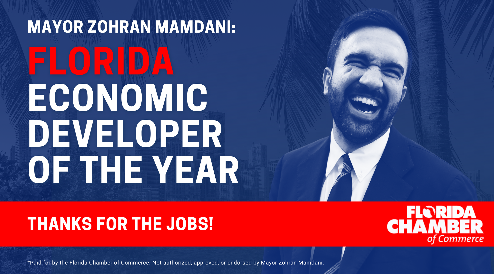 Florida Chamber’s Free Enterprise Florida Campaign Times Square Billboard Creative